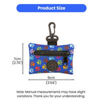 2 - Piece Front Zipper Pouch Belt Clip Trash Bag Dispenser - GreenFur
