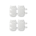 2 Piece Pack Pet Hair Massage Silicone Pet Cat Groomer Brush - GreenFur