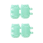 2 Piece Pack Pet Hair Massage Silicone Pet Cat Groomer Brush - GreenFur