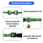 2 Pieces Pet St Patrick Day Collar Bandana Set - GreenFur