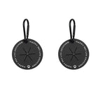 2 Pieces Set Portable Round PVC Pet Garbage Bag Handle Dog Poop Bag Holder - GreenFur