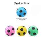 24 Pack Latex Foam Cat Toy Ball Soccer Shape Interactive Chase Self Play Toy - GreenFur