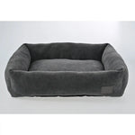 2L Size Rectangle Circle Pile Fabric Pet Dog Sofa Bed - GreenFur