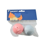 2Pcs Bag Pet Kitten Bell Catnip Ball Play Cat Hollow Ball Toy - GreenFur