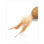 2pcs Packed Pet Toy Sound Bell Ball Feather Toy Ball Cat Ball for Cats - GreenFur