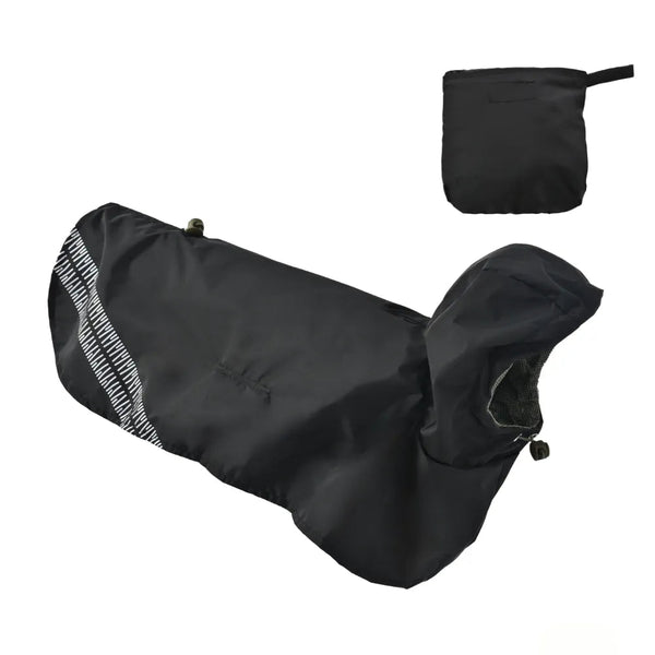 2XL, 3XL Size Cape - Style Waterproof PU Fabric Dog Raincoat - GreenFur