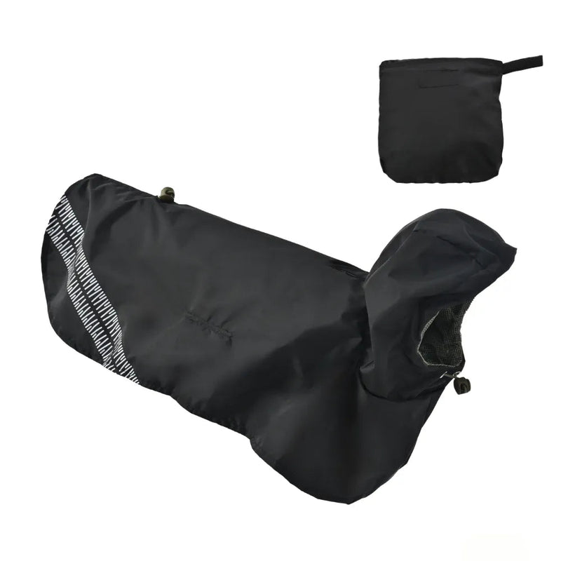 2XL, 3XL Size Cape - Style Waterproof PU Fabric Dog Raincoat - GreenFur