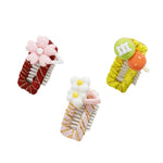 3 as Pack No - Slip Resin Hair Clip Cute Pet Hair Accessory for Dogs and Cats - GreenFur