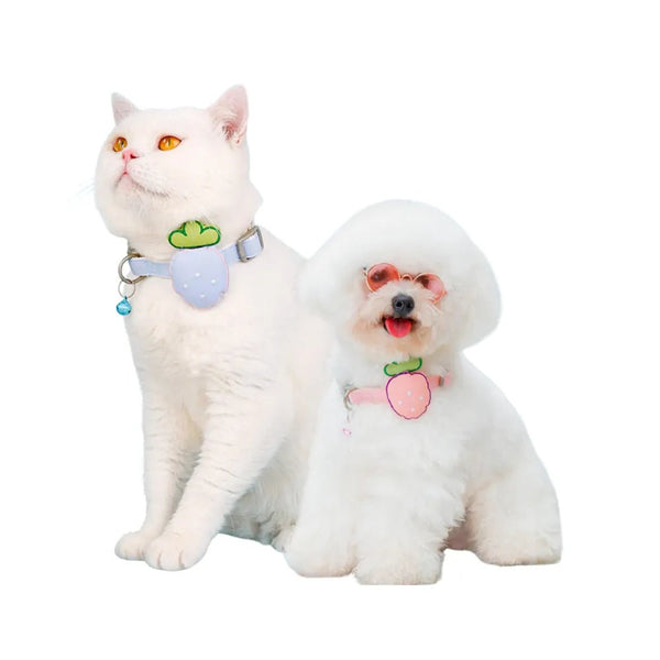 3 Color Option Adorable Fruit Design Pet Collar - GreenFur