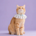 3 Colour Pet Neck Accessory Cute Knitted Cat Bandana - GreenFur