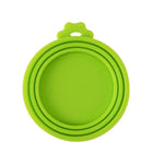 3 In 1 Cat Dog Food Sealing Three Ring Design Silicone Pet Can Lid - GreenFur
