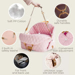 3 - in - 1 Pet Carrier Bag Dog Car Seat Booster and Bed for Small Dogs and Cats - GreenFur