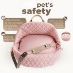 3 - in - 1 Pet Carrier Bag Dog Car Seat Booster and Bed for Small Dogs and Cats - GreenFur