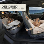 3 - in - 1 Pet Carrier Bag Dog Car Seat Booster and Bed for Small Dogs and Cats - GreenFur
