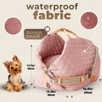 3 - in - 1 Pet Carrier Bag Dog Car Seat Booster and Bed for Small Dogs and Cats - GreenFur