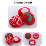3 Pack Christmas Plush Cat Toy Catnip Crinkle Pet Play Santa Snowflake Reindeer - GreenFur