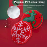 3 Pack Christmas Plush Cat Toy Catnip Crinkle Pet Play Santa Snowflake Reindeer - GreenFur