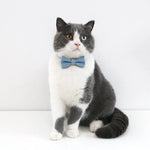 3 Pack Denim Bow Tie Collar with Adjustable Neck Strap for Cats and Dogs - GreenFur
