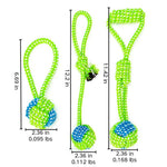 3 Pack High - Quality Knotted Cotton Rope Dog Toy Set for Chewers - GreenFur