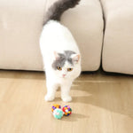 3 Pack Interactive Glitter Toy Ball with Bell for Cats - GreenFur