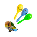 3 Pack Random Color Small Sand Hammer Bird Toy - GreenFur