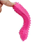 3 Pack TPR Pet Toothbrush Stick Durable Dog Bone Chew Toy, Random Color - GreenFur