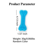 3 Pack TPR Pet Toothbrush Stick Durable Dog Bone Chew Toy, Random Color - GreenFur