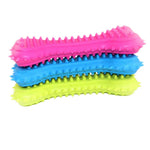 3 Pack TPR Pet Toothbrush Stick Durable Dog Bone Chew Toy, Random Color - GreenFur
