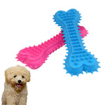 3 Pack TPR Pet Toothbrush Stick Durable Dog Bone Chew Toy, Random Color - GreenFur