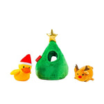 3 Pcs Festive Gift Set Christmas Interactive Dog Treat Dispensing Toy - GreenFur