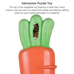3 PCS Packing Carrot Eggplant Corn Vegetable Dog Squeaky Chew Toys - GreenFur