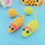 3 PCS Packing Colorful Woven Mouse Tail Ball Rustling Sound Cat Toy Set - GreenFur