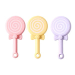 3 PCS Parrot Lollipop Shaker Toy Bird Cage Hangable Sound Play Stick - GreenFur