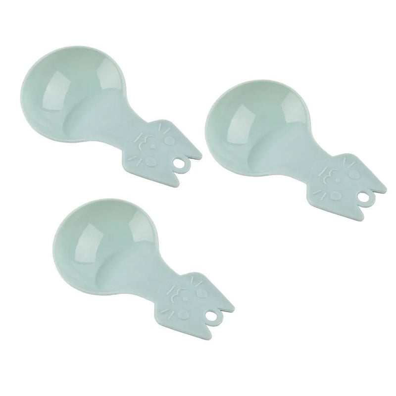 3 Pcs Plastic Cat Shaped Pet Food Scoop Dry Dog Food Scoop - GreenFur