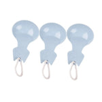 3 Pcs Plastic Cat Shaped Pet Food Scoop with Carabiner - GreenFur