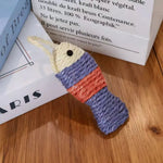 3 Pcs Sisal Fish Cat Toy with Hanging Rope for Chewing and Interactive Play - GreenFur