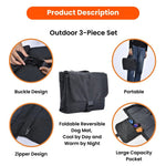 3 - Piece Set L, XL Size Orange Dog Outdoor Collection - GreenFur