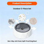 3 - Piece Set Portable Camouflage Dog Outdoor Collection - GreenFur