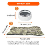 3 - Piece Set Portable Camouflage Dog Outdoor Collection - GreenFur