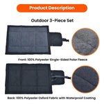 3 - Piece Set S, M Size Orange Dog Outdoor Collection - GreenFur