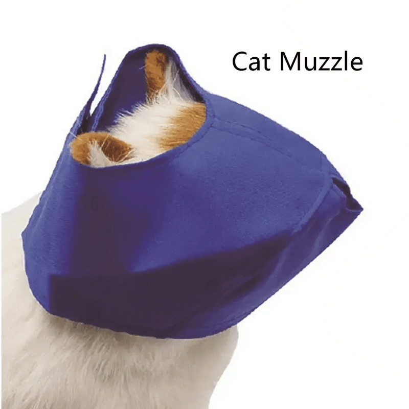 3 Sizes Breathable Mesh Cat Muzzle for Grooming - GreenFur