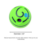 3.5" or 3.9” Interactive and Squeaky Dog Toys Ball - GreenFur