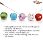 35 PCS Box Cat Toy Set Colorful Fabric Ball Collection - GreenFur