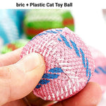35 PCS Box Cat Toy Set Colorful Fabric Ball Collection - GreenFur