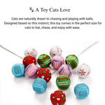 35 PCS Box Cat Toy Set Colorful Fabric Ball Collection - GreenFur