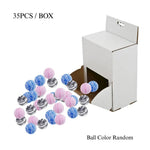 35 Pcs Box EVA Planet Texture Ball Interactive Cat Toy Self Play Toy - GreenFur