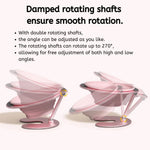 350ML Dog Friendly Tilted Elevated Dog Silicone Bowl with Aluminium Alloy Stand - GreenFur