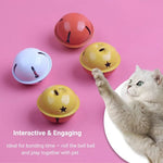 35pcs Box Cat Bell Ball Toy Dual Color Interactive Rolling Toy - GreenFur