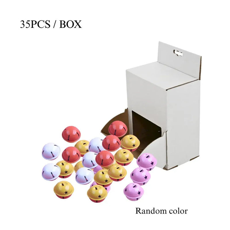 35pcs Box Cat Bell Ball Toy Dual Color Interactive Rolling Toy - GreenFur