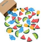 36 Pack Summer Series Mix Sample Box Water Fill Squeaky Pet Chew Toy - GreenFur
